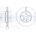 Delphi BG4278 Bremsscheibe Delphi BG4278 Bremsscheibe