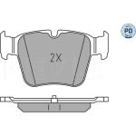 Meyle 025 224 2316/PD Bremsbelagsatz, Scheibenbremse MEYLE-PD: Advanced performance and design Meyle 025 224 2316/PD Bremsbelagsatz, Scheibenbremse MEYLE-PD: Advanced performance and design