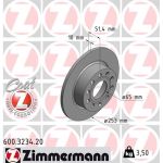 ZIMMERMANN BREMSSCHEIBEN Ø253 + BREMSBELÄGE HINTEN FÜR VW GOLF 5 6 AUDI A3 ZIMMERMANN BREMSSCHEIBEN Ø253 + BREMSBELÄGE HINTEN FÜR VW GOLF 5 6 AUDI A3