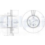 Delphi BG9008 Bremsscheibe Delphi BG9008 Bremsscheibe