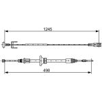 BOSCH 1 987 482 524 Seilzug, Feststellbremse BOSCH 1 987 482 524 Seilzug, Feststellbremse