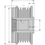 Generatorfreilauf 9XU 358 038-181