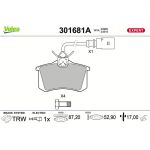 Valeo 301681A Bremsbelagsatz, Scheibenbremse EXPERT