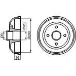 Bremstrommel 0 986 477 134 Bremstrommel 0 986 477 134
