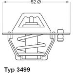 Thermostat, Kühlmittel 3499.82D