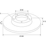 Bremsscheibe 673689 Bremsscheibe 673689