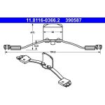 Feder, Bremssattel 11.8116-0366.2 Feder, Bremssattel 11.8116-0366.2