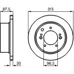 Bremsscheibe 0 986 479 232 Bremsscheibe 0 986 479 232