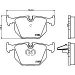 Bremsbelagsatz, Scheibenbremse 8DB 355 008-091 Bremsbelagsatz, Scheibenbremse 8DB 355 008-091