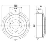 Bremstrommel 8DT 355 302-191