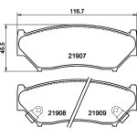 Bremsbelagsatz, Scheibenbremse 8DB 355 016-911 Bremsbelagsatz, Scheibenbremse 8DB 355 016-911