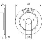 Bremsscheibe 0 986 479 606 Bremsscheibe 0 986 479 606
