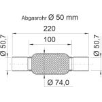 Flexrohr, Abgasanlage 460088 Flexrohr, Abgasanlage 460088