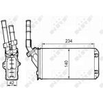Wärmetauscher, Innenraumheizung 58643 Wärmetauscher, Innenraumheizung 58643
