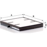 MANN-FILTER CU 1719 Innenraumfilter, Partikelfilter MANN-FILTER CU 1719 Innenraumfilter, Partikelfilter