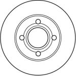 TRW DF2598 Bremsscheibe TRW DF2598 Bremsscheibe