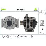 Valeo 443414 Generator ORIGINS - NEW O.E. TECHNOLOGIE