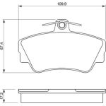 BOSCH 0 986 460 989 Bremsbelagsatz, Scheibenbremse BOSCH 0 986 460 989 Bremsbelagsatz, Scheibenbremse