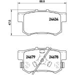 Brembo P 28 061 Bremsbelagsatz, Scheibenbremse PRIME LINE Brembo P 28 061 Bremsbelagsatz, Scheibenbremse PRIME LINE