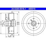 Bremstrommel 24.0220-0018.1