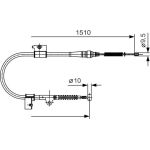 BOSCH 1 987 482 050 Seilzug, Feststellbremse BOSCH 1 987 482 050 Seilzug, Feststellbremse