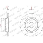 Bremsscheibe DDF2742C