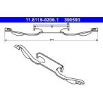 Feder, Bremssattel 11.8116-0206.1