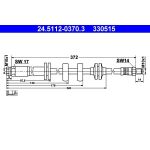 ATE 24.5112-0370.3 Bremsschlauch ATE 24.5112-0370.3 Bremsschlauch