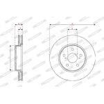 Ferodo DDF2852C Bremsscheibe PREMIER Ferodo DDF2852C Bremsscheibe PREMIER