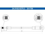 Bremsschlauch 24.5102-0275.3 Bremsschlauch 24.5102-0275.3