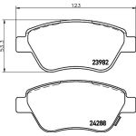 Bremsbelagsatz, Scheibenbremse 8DB 355 012-831 Bremsbelagsatz, Scheibenbremse 8DB 355 012-831