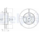 Delphi BG3177 Bremsscheibe Delphi BG3177 Bremsscheibe