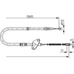 BOSCH 1 987 477 119 Seilzug, Feststellbremse BOSCH 1 987 477 119 Seilzug, Feststellbremse