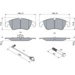 BOSCH 0 986 494 259 Bremsbelagsatz, Scheibenbremse