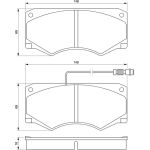 BOSCH 0 986 424 176 Bremsbelagsatz, Scheibenbremse