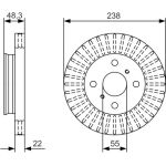 Bremsscheibe 0 986 479 A63