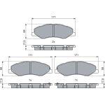 Bremsbelagsatz, Scheibenbremse 0 986 460 068 Bremsbelagsatz, Scheibenbremse 0 986 460 068