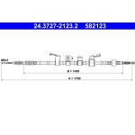 Seilzug, Feststellbremse 24.3727-2123.2 Seilzug, Feststellbremse 24.3727-2123.2