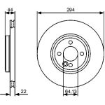Bremsscheibe 0 986 479 438 Bremsscheibe 0 986 479 438