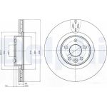 Delphi BG9077C Bremsscheibe