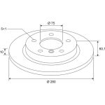 Bremsscheibe 672594 Bremsscheibe 672594