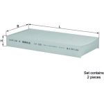 Filter, Innenraumluft LA 122/S Filter, Innenraumluft LA 122/S