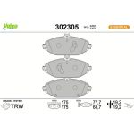 Valeo 302305 Bremsbelagsatz, Scheibenbremse ESSENTIAL