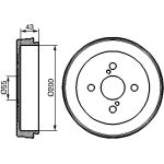 Bremstrommel 0 986 477 138 Bremstrommel 0 986 477 138