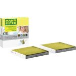 MANN-FILTER FP 19 004 Innenraumfilter FreciousPlus Aktivkohlefilter mit Polyphenol, antibakteriell, Feinstaubfilter (PM 2.5)
