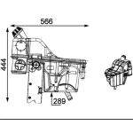 Ausgleichsbehälter, Kühlmittel CRT 34 000S