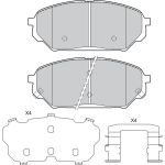 Valeo 601308 Bremsbelagsatz, Scheibenbremse