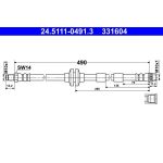 Bremsschlauch 24.5111-0491.3 Bremsschlauch 24.5111-0491.3