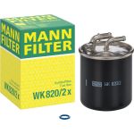 MANN-FILTER WK 820/2 x Kraftstofffilter 10mm, 8mm, mit Dichtung MANN-FILTER WK 820/2 x Kraftstofffilter 10mm, 8mm, mit Dichtung