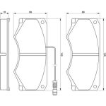 BOSCH 0 986 424 176 Bremsbelagsatz, Scheibenbremse